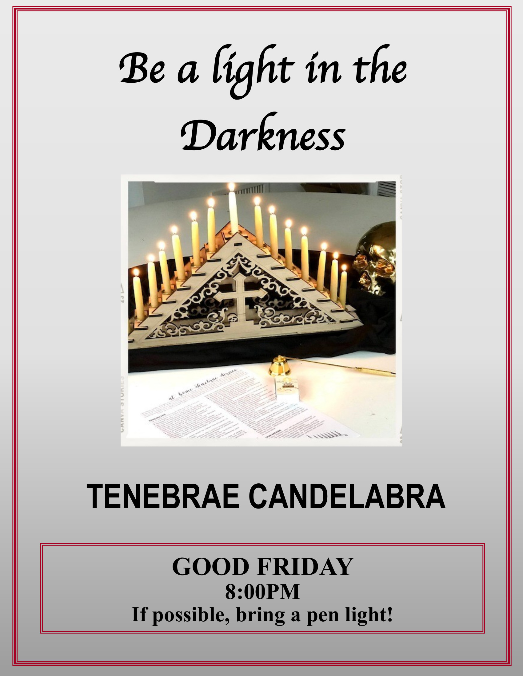 2023 Tenebrae Flyer